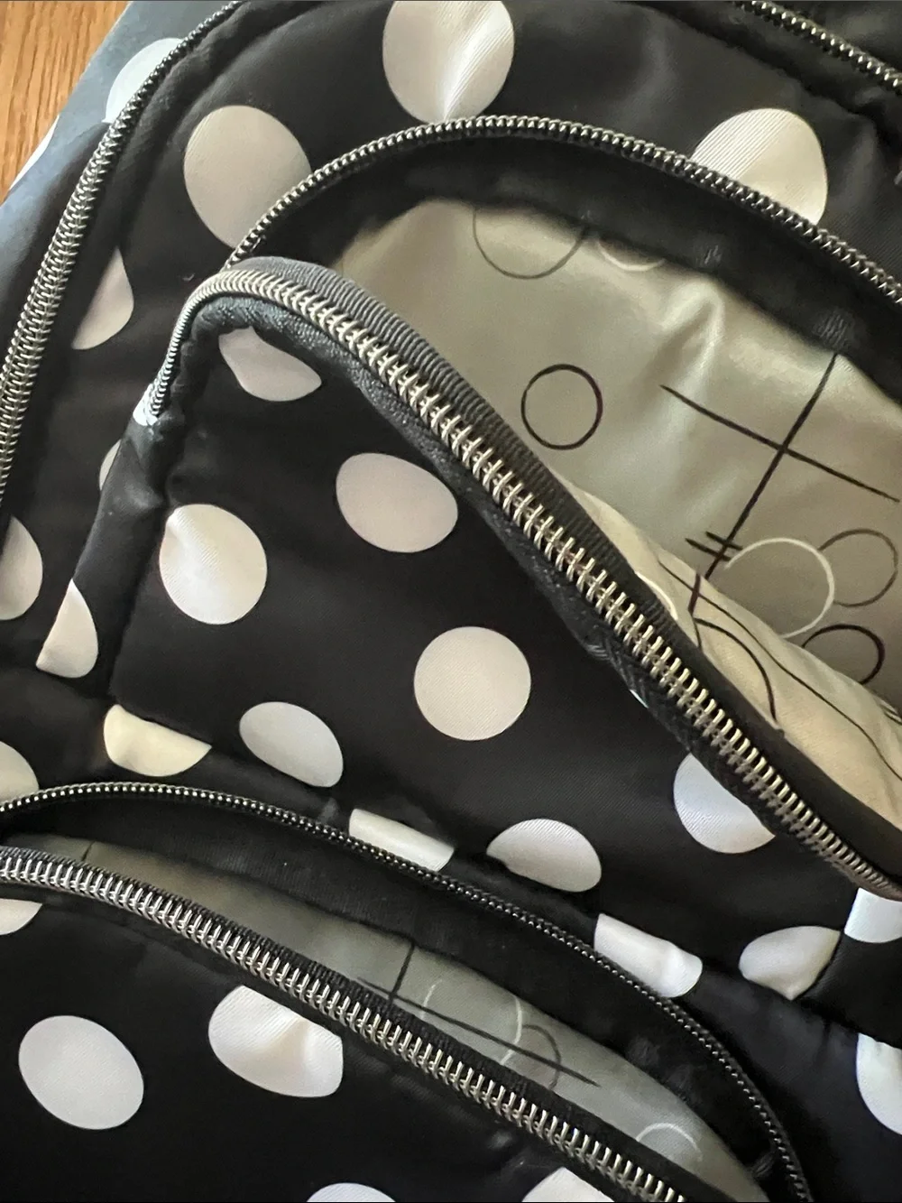 Black Polka Dot Women’s Backpack